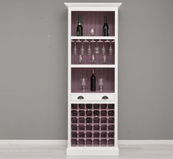 Mobila bar cu suport sticle de la Rustic Butique PS262 - Culoare Ext._P004 / Culoare Int._P041 - DUBLU COLOR