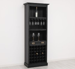 Mobila bar cu suport sticle de la Rustic Butique PS262 - Culoare_P003A - VOPSIT ANTICHIZAT