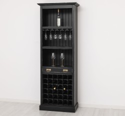 Mobila bar cu suport sticle de la Rustic Butique PS262 - Culoare_P003A - VOPSIT ANTICHIZAT