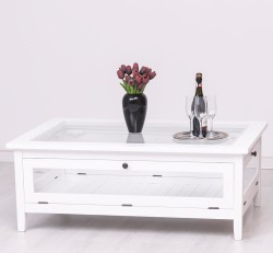 Masa cafea cu sticla, 4 usi sticla 120cm de la Rustic Butique PS183 - Culoare_P004 - VOPSIT