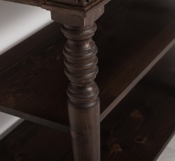Dulap baie pentru lavoare cu picioare strunjite - lavoarele sunt incluse in pret - Culoare_P111 - LACUIT & VOPSIT de la Rustic Butique OUTPS657 - Culoare_P111 - LACUIT & VOPSIT