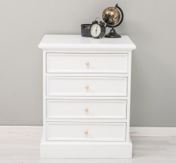 Noptiera cu 5 sertare cu sine cu dimensiuni 60x45x74 - Culoare_P004 - VOPSIT de la Rustic Butique OUTPS21268 - Culoare_P004 - VOPSIT