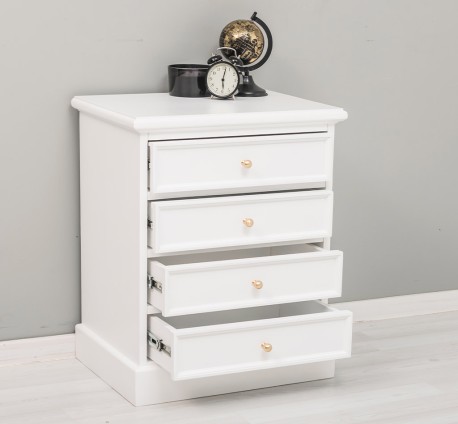 Noptiera cu 5 sertare cu sine cu dimensiuni 60x45x74 - Culoare_P004 - VOPSIT de la Rustic Butique OUTPS21268 - Culoare_P004 - VOPSIT