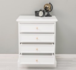 Noptiera cu 5 sertare cu sine cu dimensiuni 60x45x74 - Culoare_P004 - VOPSIT de la Rustic Butique OUTPS21268 - Culoare_P004 - VOPSIT