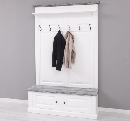 Cuier cu 2 usi - Culoare Top_P072 - Culoare Corp_P004 - Culoare Cornisa_P072 - DUBLU COLOR de la Rustic Butique PS366 - Culoare Top_P072 - Culoare Corp_P004 - Culoare Cornisa_P072 - DUBLU COLOR