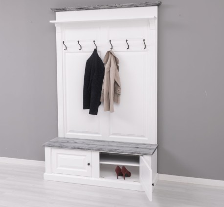 Cuier cu 2 usi - Culoare Top_P072 - Culoare Corp_P004 - Culoare Cornisa_P072 - DUBLU COLOR de la Rustic Butique PS366 - Culoare Top_P072 - Culoare Corp_P004 - Culoare Cornisa_P072 - DUBLU COLOR