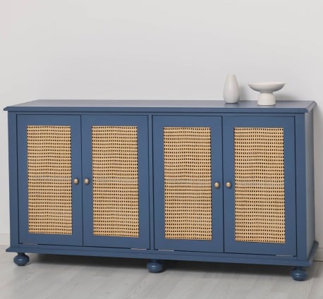 Consola cu 4 usi cu Ratan de la Studio Szel PS803 - Culoare_P113 - VOPSIT