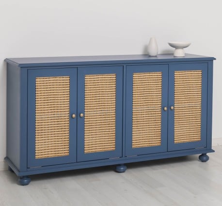Consola cu 4 usi cu Ratan de la Studio Szel PS803 - Culoare_P113 - VOPSIT