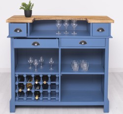Bar cu suport pentru sticle de vin - Culoare Top_P064 - Culoare Corp_P045 - DUBLU COLOR de la Rustic Butique OUTPS671 - Culoare Top_P064 - Culoare Corp_P045 - DUBLU COLOR