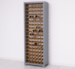 Suport pentru 102 sticle de vin de la Rustic Butique PS736 - Culoare Ext._P042 / Culoare Int._P002 - DUBLU COLOR