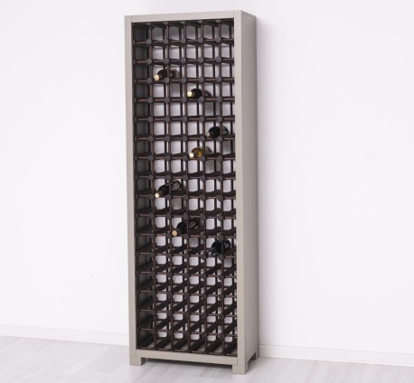 Suport pentru 102 sticle de vin de la Rustic Butique PS736 - Culoare Ext._P030 / Culoare Int._P081 - DUBLU COLOR