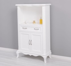 Dulap baie cu 2 usi si 1 sertar Chic, sertarul pe sine soft close de la Rustic Butique PS734 - Culoare_P004 - VOPSIT