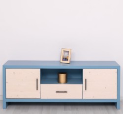 Comoda TV cu 2 usi si 1 sertar Rustic Haven de la Rustic Butique PS745 - Culoare Corp_P053 - Culoare Usi si Sertare_P095 - DUBLU COLOR