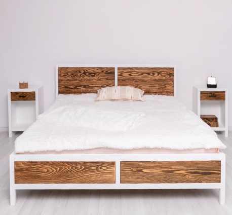 Pat 140x200 Rustic Haven de la Rustic Butique PS747 - Culoare Corp_P004 - Culoare Tabliile_P064 - DUBLU COLOR