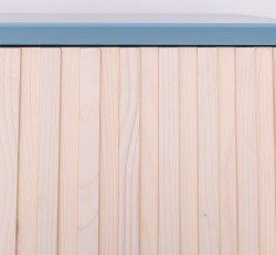 Bufet cu 2 usi Slatted de la Rustic Butique PS750 - Culoare Corp_P053 - Culoare Usi_P095 - DUBLU COLOR
