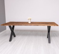 Blat de masa 210 cm de la Rustic Butique PS787 -  Culoare_P064 - PERIAT ADANC