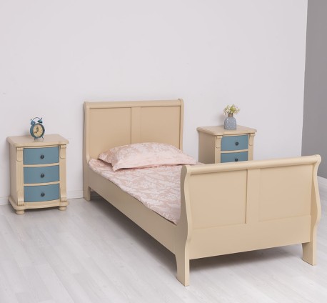 Pat tip printesa 90x200cm de la Rustic Butique PS61 - Culoare_P032 - VOPSIT