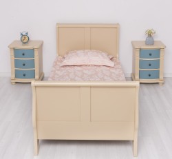 Pat tip printesa 90x200cm de la Rustic Butique PS61 - Culoare_P032 - VOPSIT