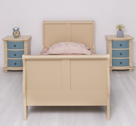 Pat tip printesa 90x200cm de la Rustic Butique PS61 - Culoare_P032 - VOPSIT