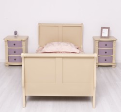 Pat tip printesa 90x200cm de la Rustic Butique PS61 - Culoare_P032 - VOPSIT