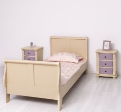 Pat tip printesa 90x200cm de la Rustic Butique PS61 - Culoare_P032 - VOPSIT