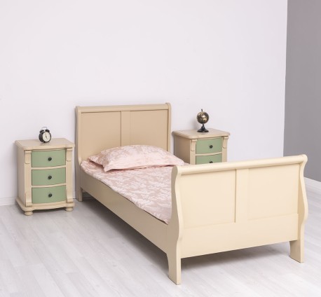 Pat tip printesa 90x200cm de la Rustic Butique PS61 - Culoare_P032 - VOPSIT