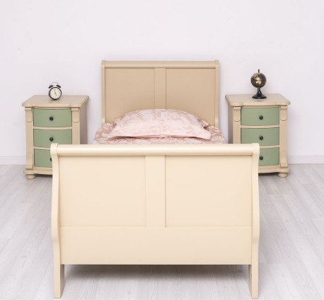 Pat tip printesa 90x200cm de la Rustic Butique PS61 - Culoare_P032 - VOPSIT