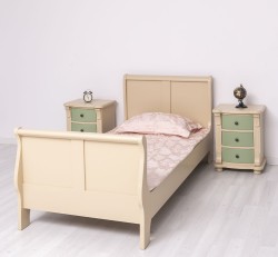 Pat tip printesa 90x200cm de la Rustic Butique PS61 - Culoare_P032 - VOPSIT