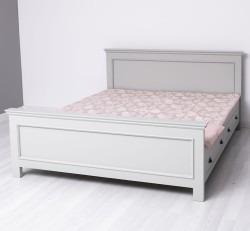 Pat cu 2 sertare 140x200cm de la Rustic Butique PS114 - Culoare_P077 - VOPSIT