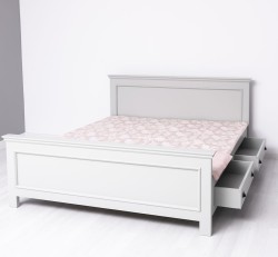 Pat cu 2 sertare 140x200cm de la Rustic Butique PS114 - Culoare_P077 - VOPSIT