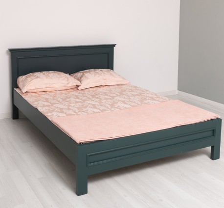 Pat cu tablie 160x200cm de la Rustic Butique PS541 - Culoare_P087 - VOPSIT