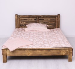 Pat cu tablie 180x200cm de la Rustic Butique PS613-180x200 - Culoare_P064 - PERIAT ADANC