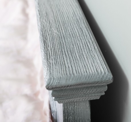 Pat cu tablie 180x200cm de la Rustic Butique PS541-160x200 - Culoare_P065 - PERIAT ADANC