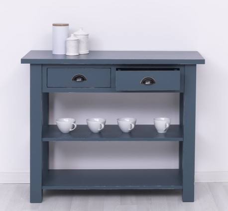 Consola cu 2 rafturi de la Rustic Butique PS141 - Culoare_P051A - VOPSIT ANTICHIZAT