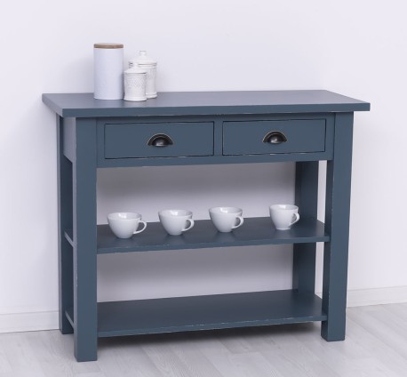 Consola cu 2 rafturi de la Rustic Butique PS141 - Culoare_P051A - VOPSIT ANTICHIZAT