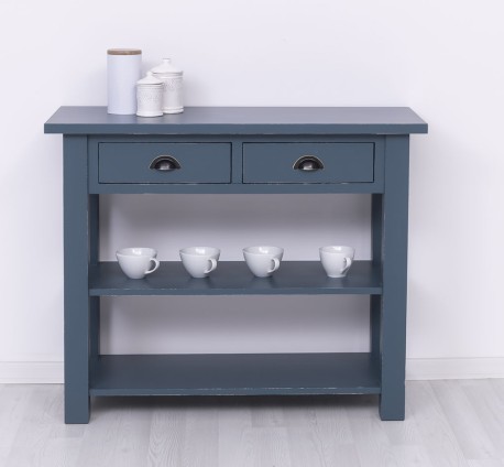 Consola cu 2 rafturi de la Rustic Butique PS141 - Culoare_P051A - VOPSIT ANTICHIZAT