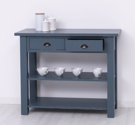 Consola cu 2 rafturi de la Rustic Butique PS141 - Culoare_P051A - VOPSIT ANTICHIZAT