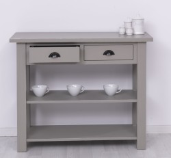 Consola cu 2 rafturi de la Rustic Butique PS141 - Culoare_P030A - VOPSIT ANTICHIZAT