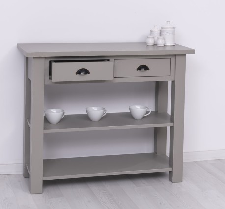 Consola cu 2 rafturi de la Rustic Butique PS141 - Culoare_P030A - VOPSIT ANTICHIZAT
