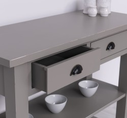 Consola cu 2 rafturi de la Rustic Butique PS141 - Culoare_P030A - VOPSIT ANTICHIZAT