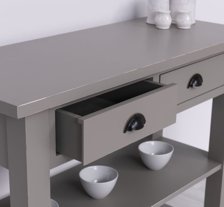 Consola cu 2 rafturi de la Rustic Butique PS141 - Culoare_P030A - VOPSIT ANTICHIZAT