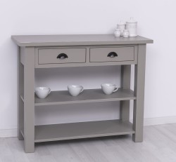 Consola cu 2 rafturi de la Rustic Butique PS141 - Culoare_P030A - VOPSIT ANTICHIZAT