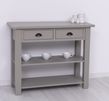 Consola cu 2 rafturi de la Rustic Butique PS141 - Culoare_P030A - VOPSIT ANTICHIZAT