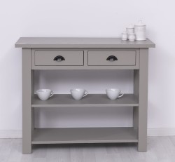 Consola cu 2 rafturi de la Rustic Butique PS141 - Culoare_P030A - VOPSIT ANTICHIZAT