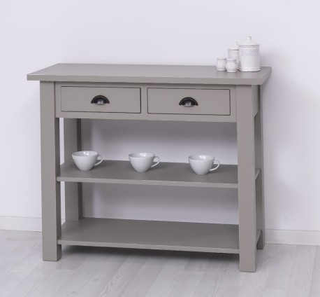 Consola cu 2 rafturi de la Rustic Butique PS141 - Culoare_P030A - VOPSIT ANTICHIZAT
