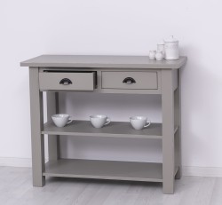 Consola cu 2 rafturi de la Rustic Butique PS141 - Culoare_P030A - VOPSIT ANTICHIZAT