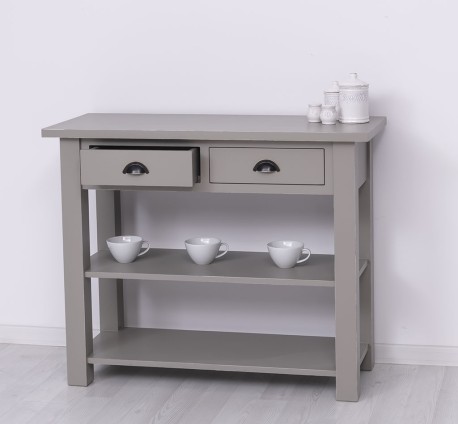 Consola cu 2 rafturi de la Rustic Butique PS141 - Culoare_P030A - VOPSIT ANTICHIZAT