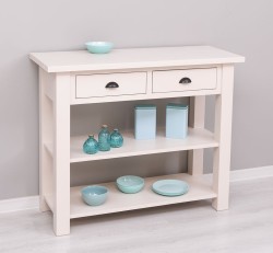Consola cu 2 rafturi de la Rustic Butique PS141 - Culoare_P015 - VOPSIT