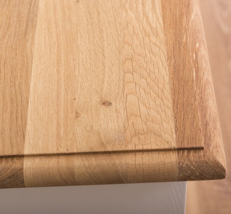 Noptiera cu 1 sertar si rafturi deschise, blat stejar de la Rustic Butique PS478 - Culoare Top_P089 - Culoare Corp_P004 - DUBLU COLOR