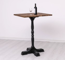 Masa de bar 110cm de la Rustic Butique PS674 - Culoare Top_P064 - Culoare Corp_P003 - DUBLU COLOR